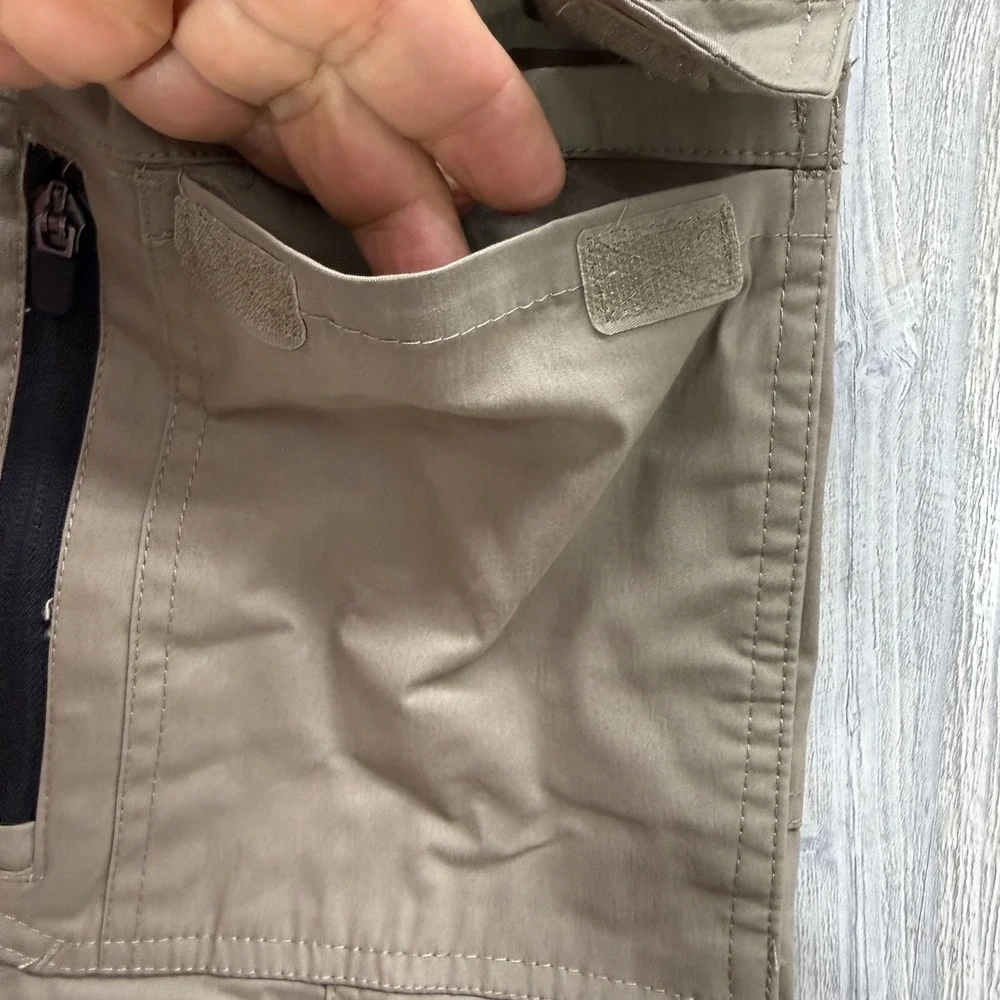 BC Clothing Mens Cargo Pants XL x 30 Khaki Tan Stretch Hiking Work Trousers